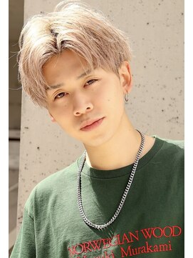 ネイビー(NAVY) ハイトーンラフセンターパート ドラゴン桜 カリアゲマッシュ