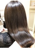 トーンダウン☆アッシュ☆艶髪☆ロング☆Aujuaトリートメント