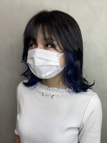 モノ アンド イニ(Mono & inni) 【韓国風style】インナーカラーブルー