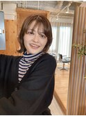ゆるんとバングパーマ◎