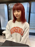 【sheta/小林】10代20代30代外ハネボブ レッドカラー