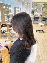 ネオリーブ チロル 横浜西口店(Neolive CiroL.)&nbsp;オリーブベージュ×インナーカラー ピンクベージュ