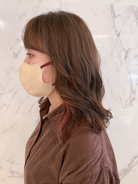 アヴァンスクロス あべのルシアス店(AVANCE.CROSS) インナーピンクベージュ×アッシュベージュ