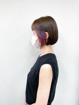 トップヘアー 玉島店(TOP HAIR) 《TOPHAIR 玉島店/ ベリー》刈り上げボブ×インナーカラー