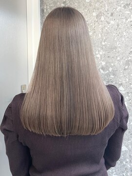 サンクプロジェクト(cinq PROJECT) ダブルカラーミルクティーベージュカラーブルーブラックブリーチ