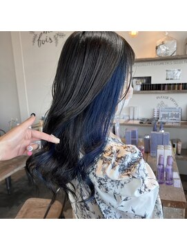 ミル(1001 mille) セミディ/イヤリングカラー/カラー/ブルーカラー/アッシュカラー