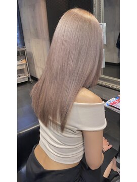 ヘア フラッグ 西葛西店(hair flag) 【ハイトーン】ピンクベージュカラー