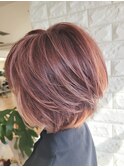 丸めグラデーションボブ/30代40代50代60代
