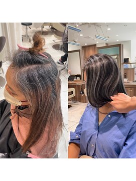 アッシュ 茗荷谷店(Ash) 白髪ぼかしスタイル