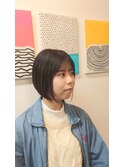 髪質改善ストレート×ボブ