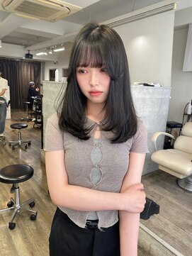 アンジェリカラボ 梅田店(ANGELICA LABO) ワンカールレイヤー×オリーブグレー MANA