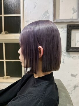 サンバイセライロ 千葉(SAN. by celilo) タッセルボブ × ラベンダーシルバー【千葉優希】