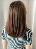 ミルクティーアッシュエアストレートミディアムY北浦和20代30代