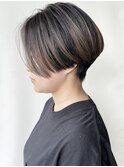 【morio原宿】ハンサムショートハイライトベージュ