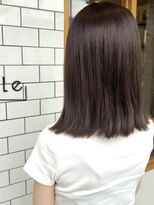 ノエル(noele)&nbsp;ブラウンベージュ×切りっぱミディ