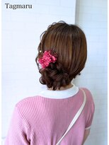 タグマル&nbsp;編み込みサイドシニヨン☆ [ヘアセット/ヘアメイク]