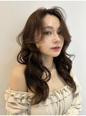 ベージュカラー/赤み消しカラー/ブリーチなし/レイヤーカット
