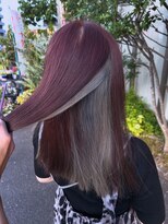 セットアップ 倉敷美和店(SET-UP) インナーカラー/グレージュ/チェリーレッド/韓国ヘア/赤紫カラー