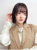 ボブウルフ顔まわりレイヤーフェイスレイヤー