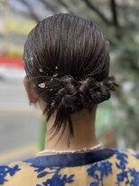 アオゾラヘアー フジサキグウ(AOZORA HAIR FUJISAKIGU)&nbsp;カチモリセット ヘアセット ヘアアレンジ 結婚式 卒業式