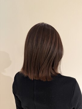 アヴァンスクロス あべのルシアス店(AVANCE.CROSS) 外ハネボブ、アッシュベージュ