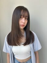 トリッカバルコニー ハヤマ(tricca Balcony Hayama)&nbsp;韓国風ロング/レイヤーカット/前髪あり/艶髪