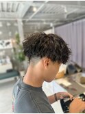 フェザーパーマ波打ちパーマショート