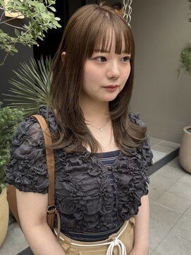 ラニヘアサロン(lani hair salon) オリーブカラー ブリーチ無しカラー イルミナダブルカラー