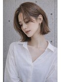 二子玉川/外ハネボブ/大人可愛い/艶カラー/30代/レイヤーボブ