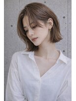 リトマス 二子玉川(litmus) 二子玉川/外ハネボブ/大人可愛い/艶カラー/30代/レイヤーボブ