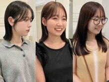 髪と頭皮をいたわるケアメニューも人気