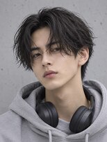 ハレ メンズサロン たまプラーザ(Hale)&nbsp;Haleメンズリバースセンターパートニュアンスパーマたまプラーザ