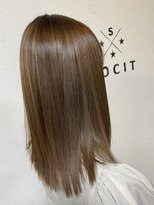 ヘアーアンドスパソシット(HAIR&SPA SOCIT)&nbsp;大人かわいいグレージュカラー×酸熱トリートメント