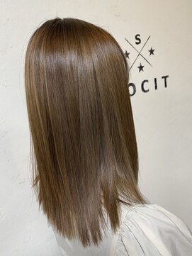 ヘアーアンドスパソシット(HAIR&SPA SOCIT) 大人かわいいグレージュカラー×酸熱トリートメント