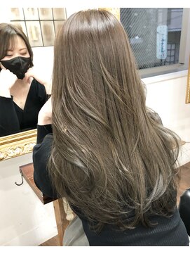 アリュウル 表参道(ALLURE) 髪質改善/オリーブベージュ/くびれレイヤー/20代30代