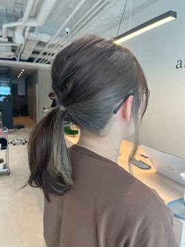 アメリ(ameri) 【ameri satomi】簡単ヘアアレンジ×インナーカラー