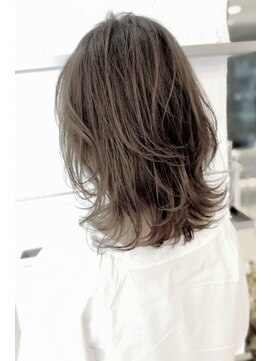 ファイブボックスヘアー 広島(five vox hair) 予防美容ケアカラー　グレージュ