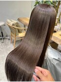 髪質改善トリートメントミルクティーベージュカラーくびれヘア