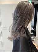 シアーグレージュ＊ブリーチなしダブルカラー