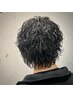 【色気、ゆるっと】メンズカット+波巻きパーマ　◯眉毛カット付き◯