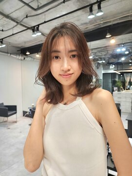 ファンナギンザ(FaNNa ginza) シフォンブラウンくびれヘア/レイヤー/シースルーバング/小顔