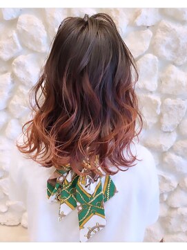 モアナバイヘッドライト 浦添店(Moana by HEADLIGHT) Moana【浦添】#グラデーションカラー#巻き髪  #20代30代40代