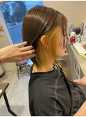 イヤリングカラー×イエローカラー×ハイトーン