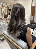 グレージュハイライト【和光/髪質改善/ハイライト/縮毛矯正】