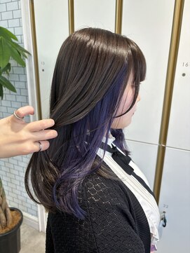 ハレル 戸塚(HAREru.) イヤリングカラー　ラベンダーカラー