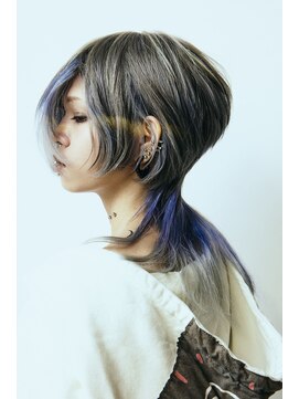 ギフト(Gift) ロングウルフ×ハイトーンデザインカラー