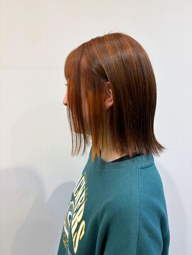 グランヘアー 南店(GRAN HAIR) アプリコットオレンジ×ブラウン
