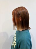 アプリコットオレンジ×ブラウン