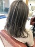 [白髪ぼかし]はっきり分かるハイライトケアブリーチ込み22500円 #白髪ぼかし