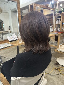 ウィークエンド(WEEKEND) くびレイヤーカット+ブリーチなしWカラー+TR【13800】